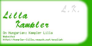 lilla kampler business card